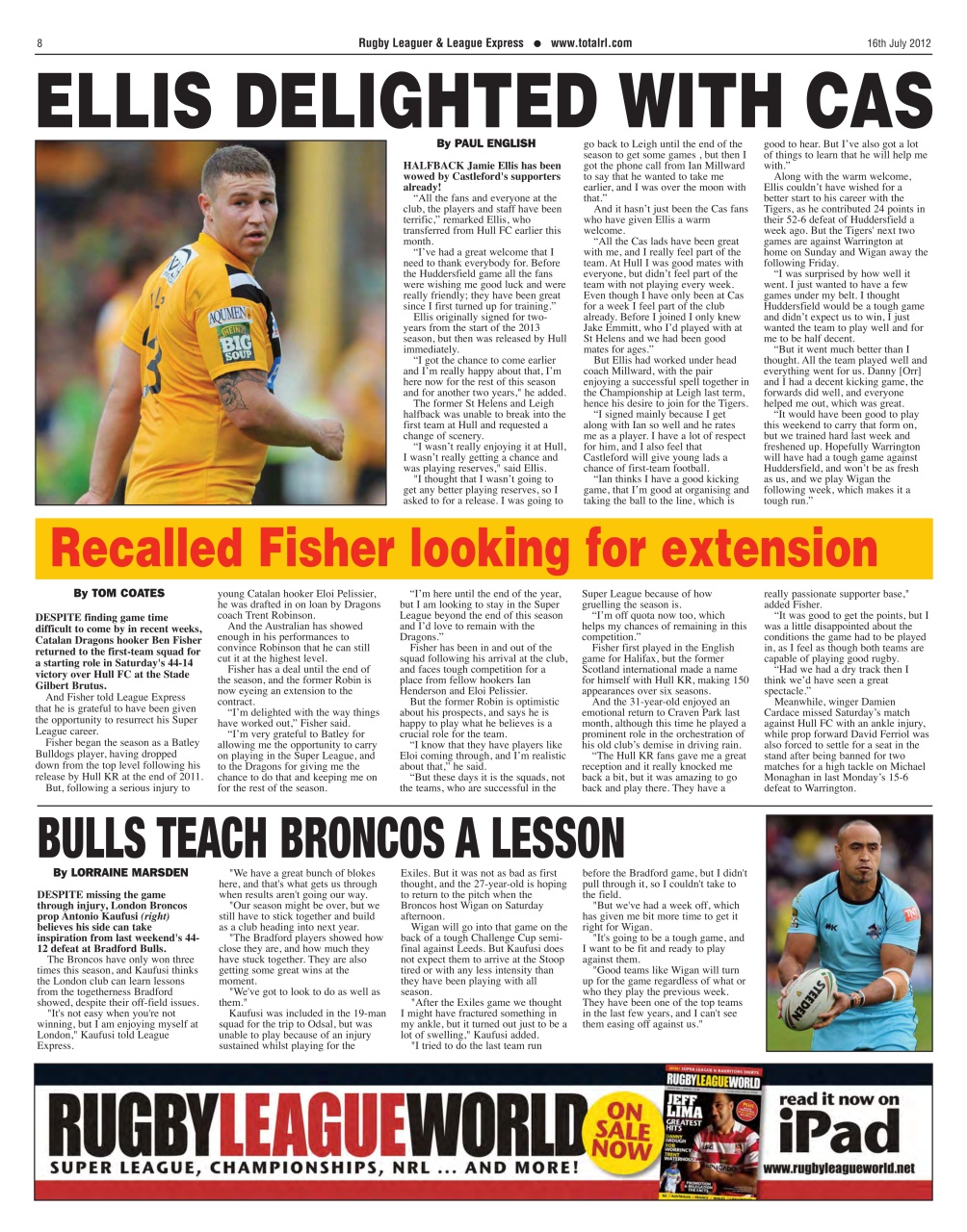 League Express Preview Pages