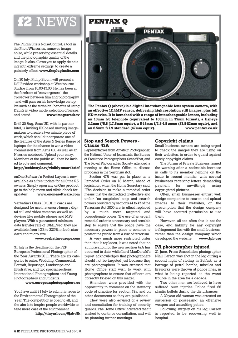 f2 Cameracraft Preview Pages