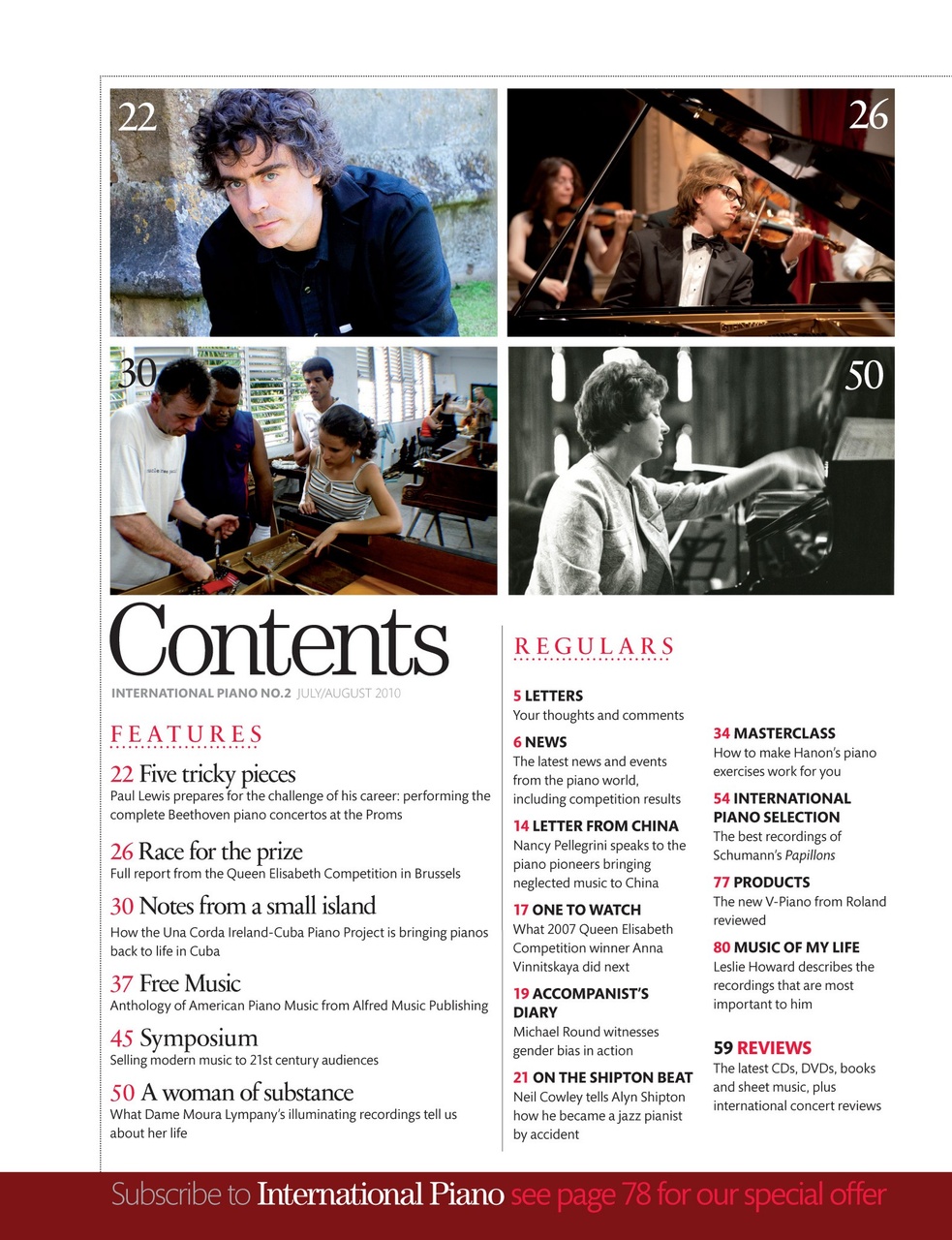 International Piano Preview Pages