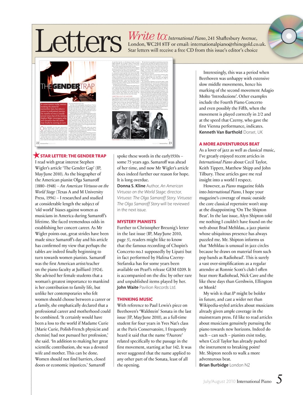 International Piano Preview Pages