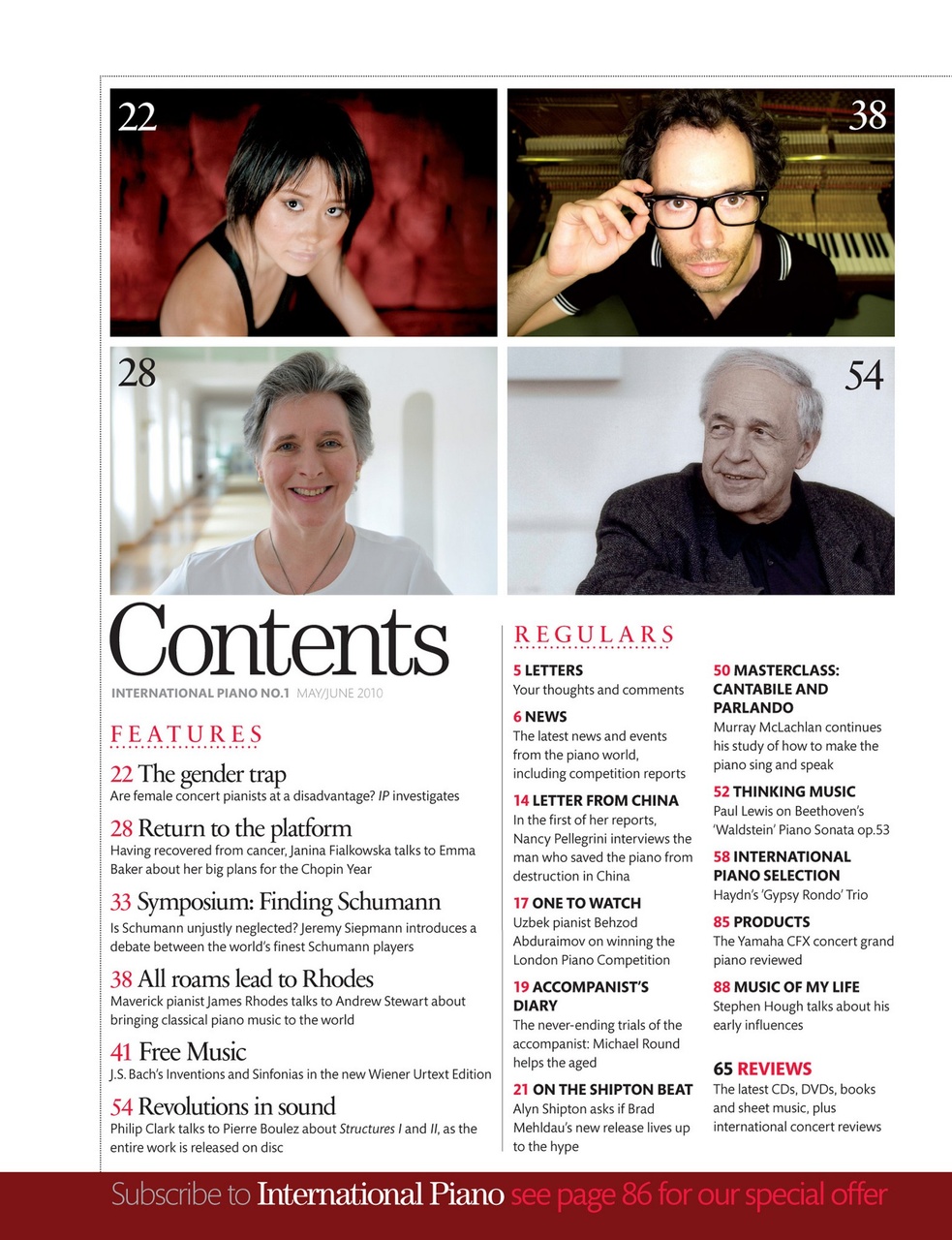 International Piano Preview Pages