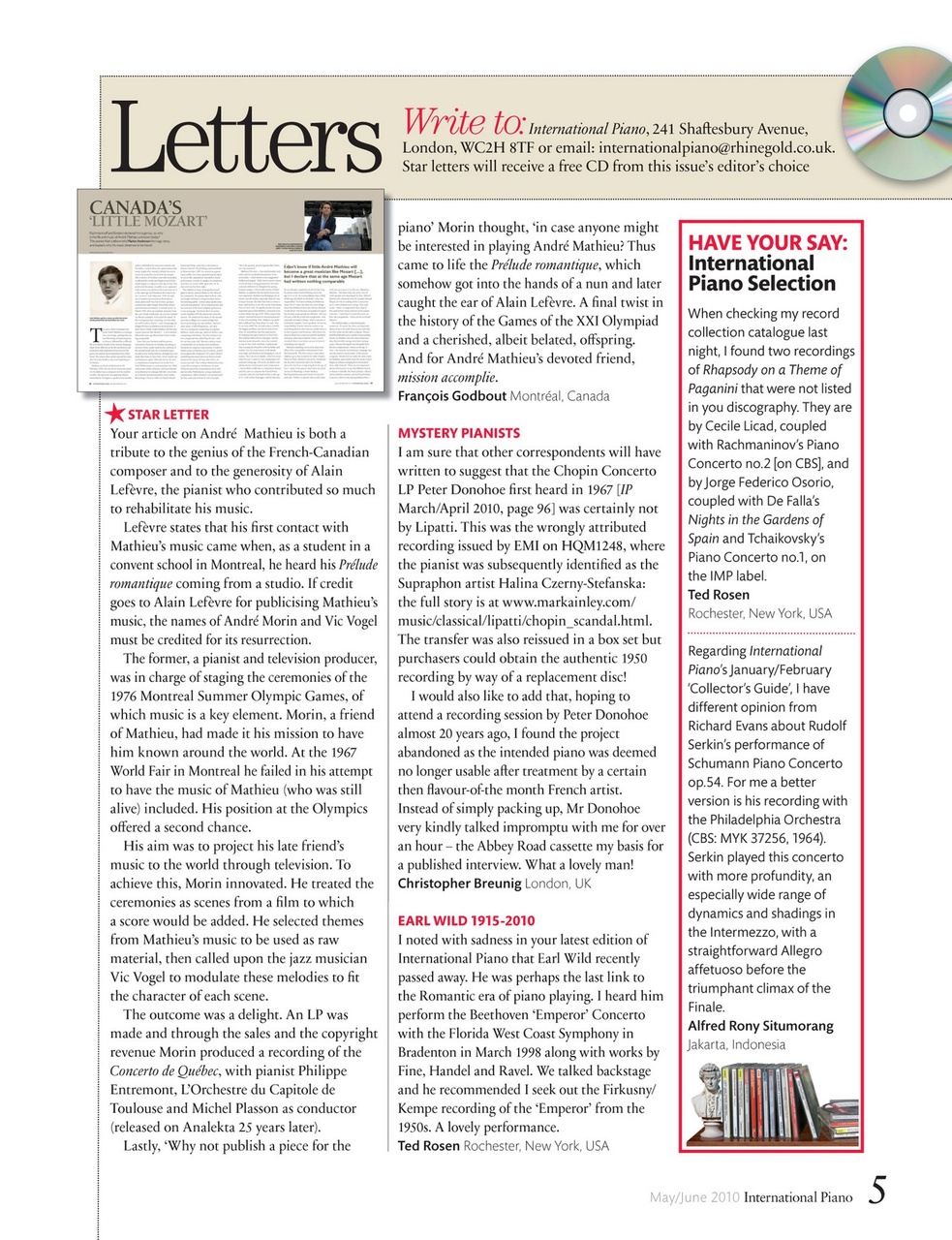 International Piano Preview Pages