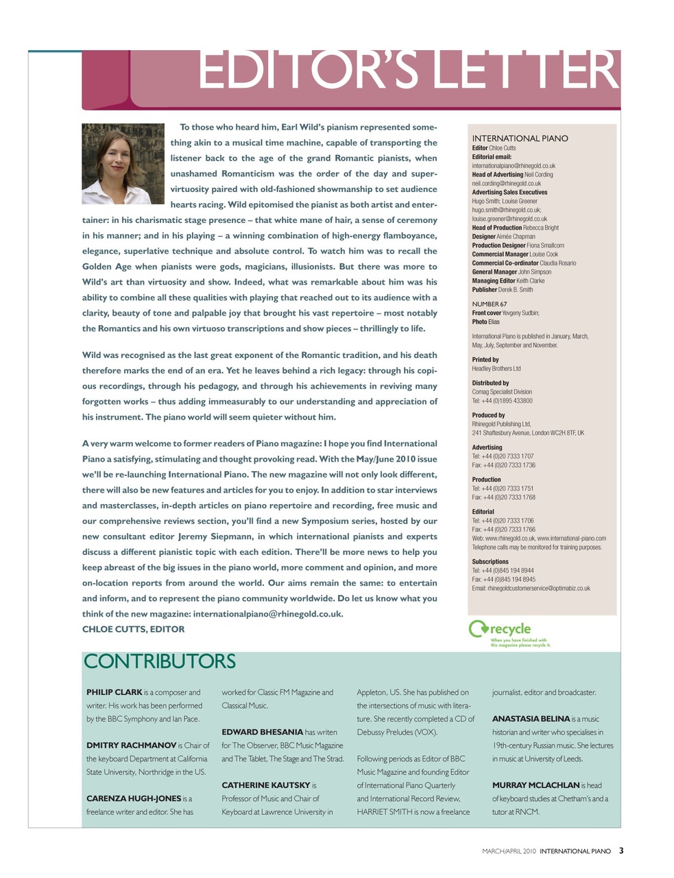 International Piano Preview Pages