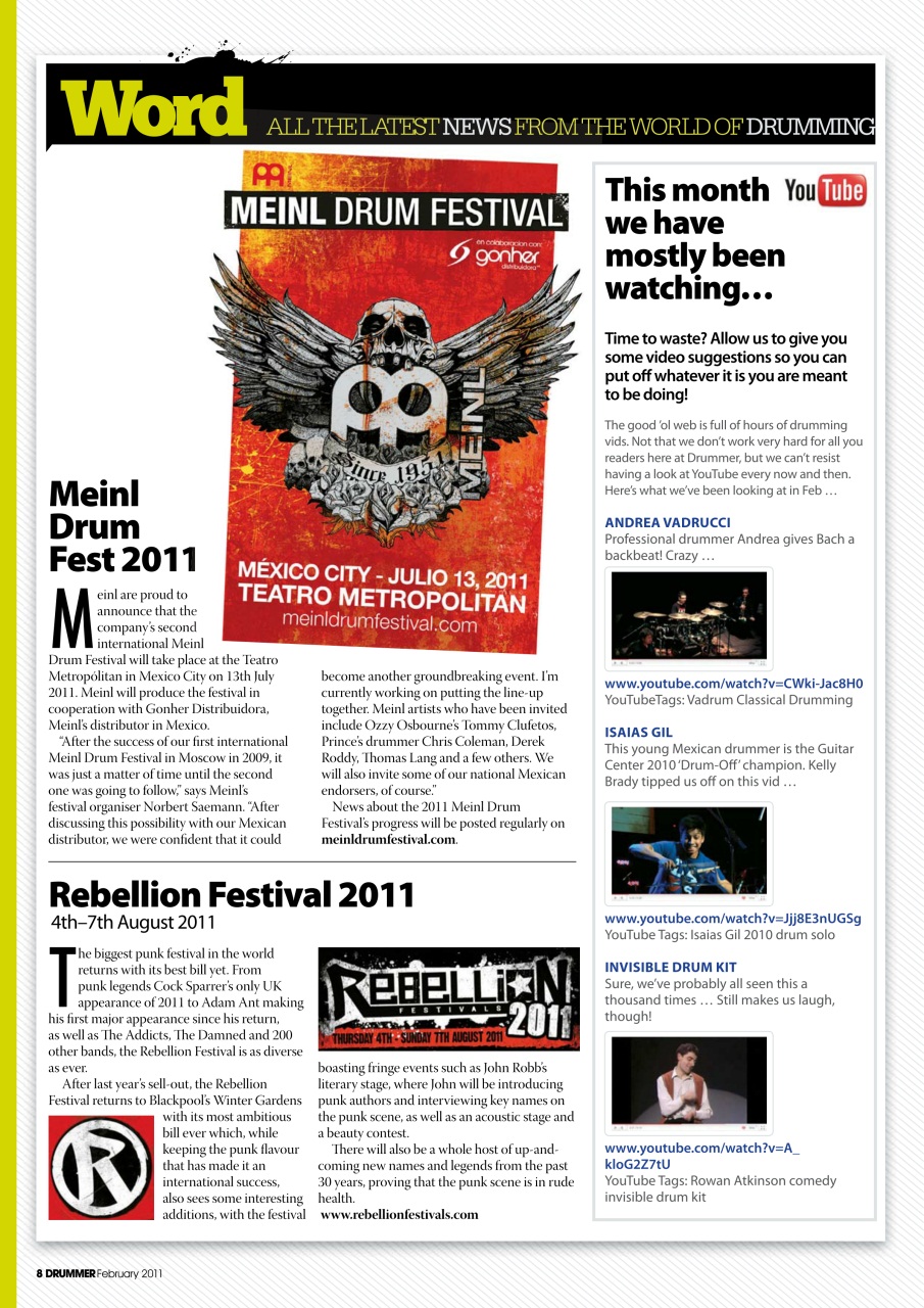 iDrum magazine: Never miss a beat Preview Pages