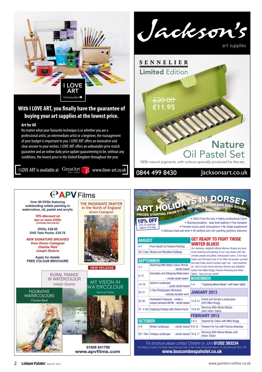 Leisure Painter & The Artist Preview Pages