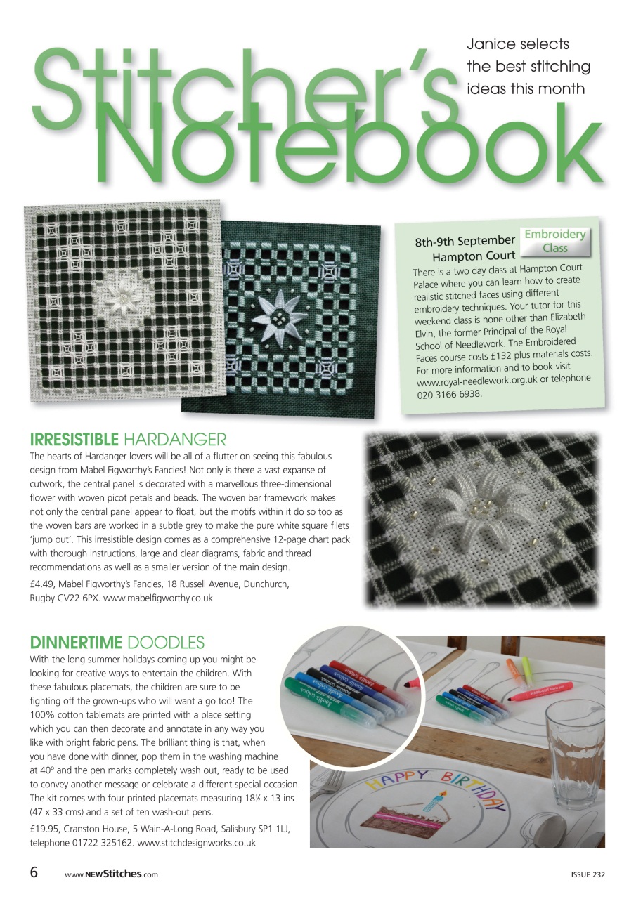 New Stitches Preview Pages