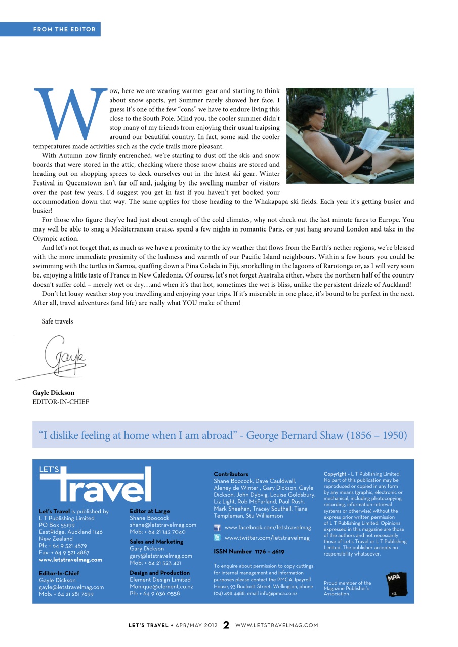 Let’s Travel Preview Pages