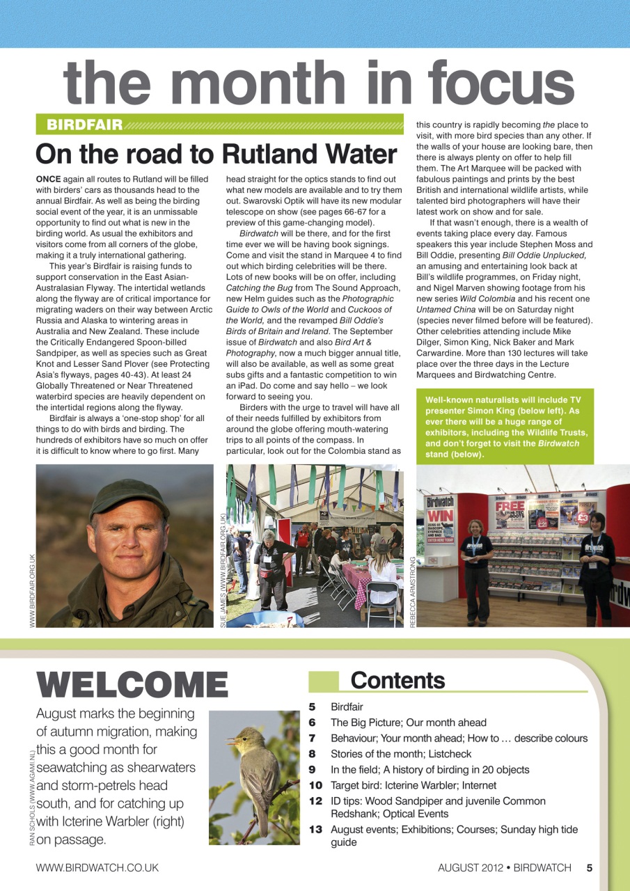 Birdwatch Magazine Preview Pages