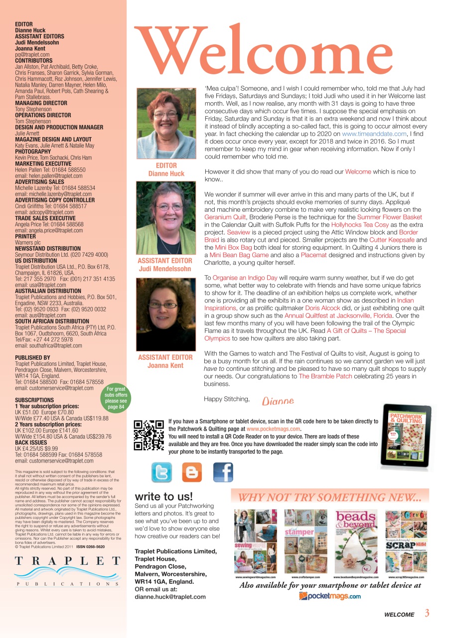 Patchwork and Quilting Preview Pages