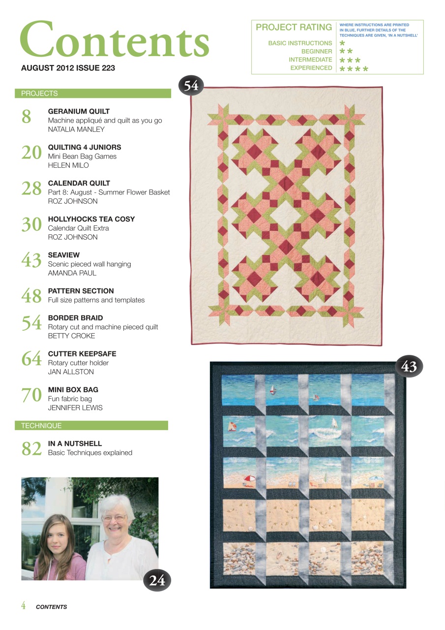 Patchwork and Quilting Preview Pages