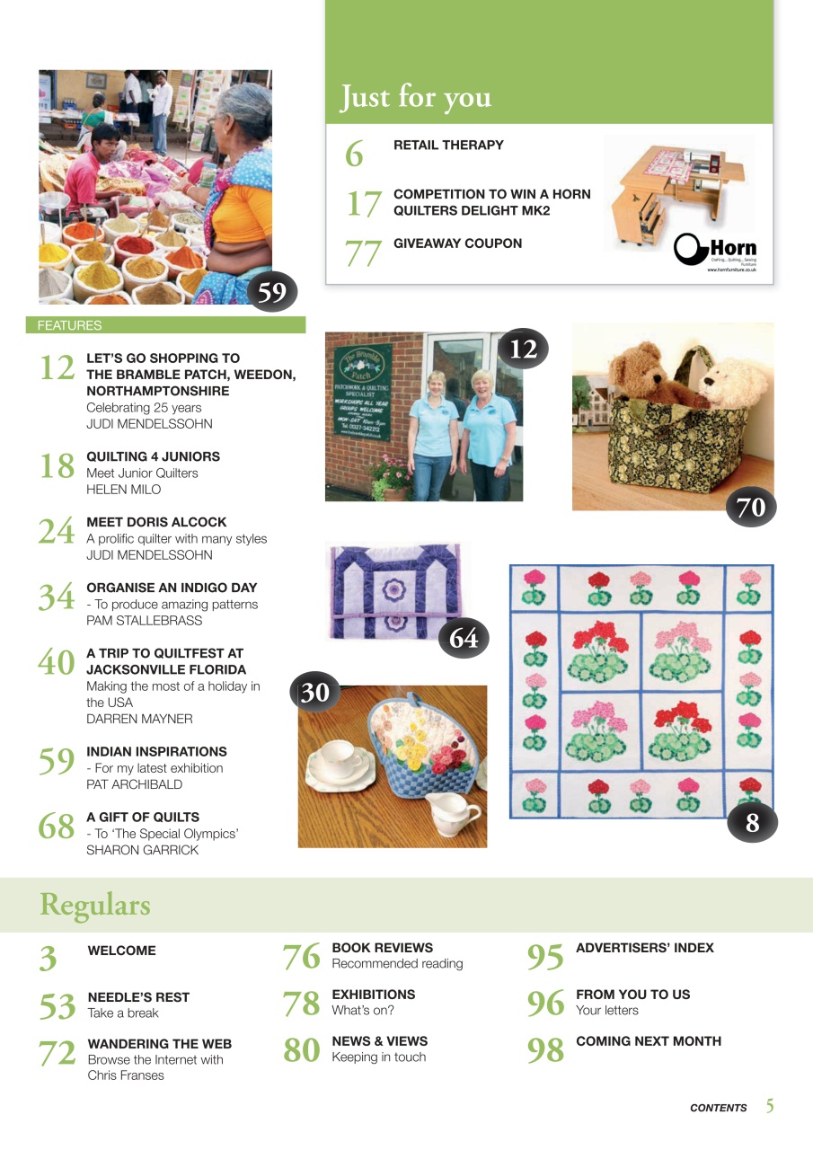 Patchwork and Quilting Preview Pages