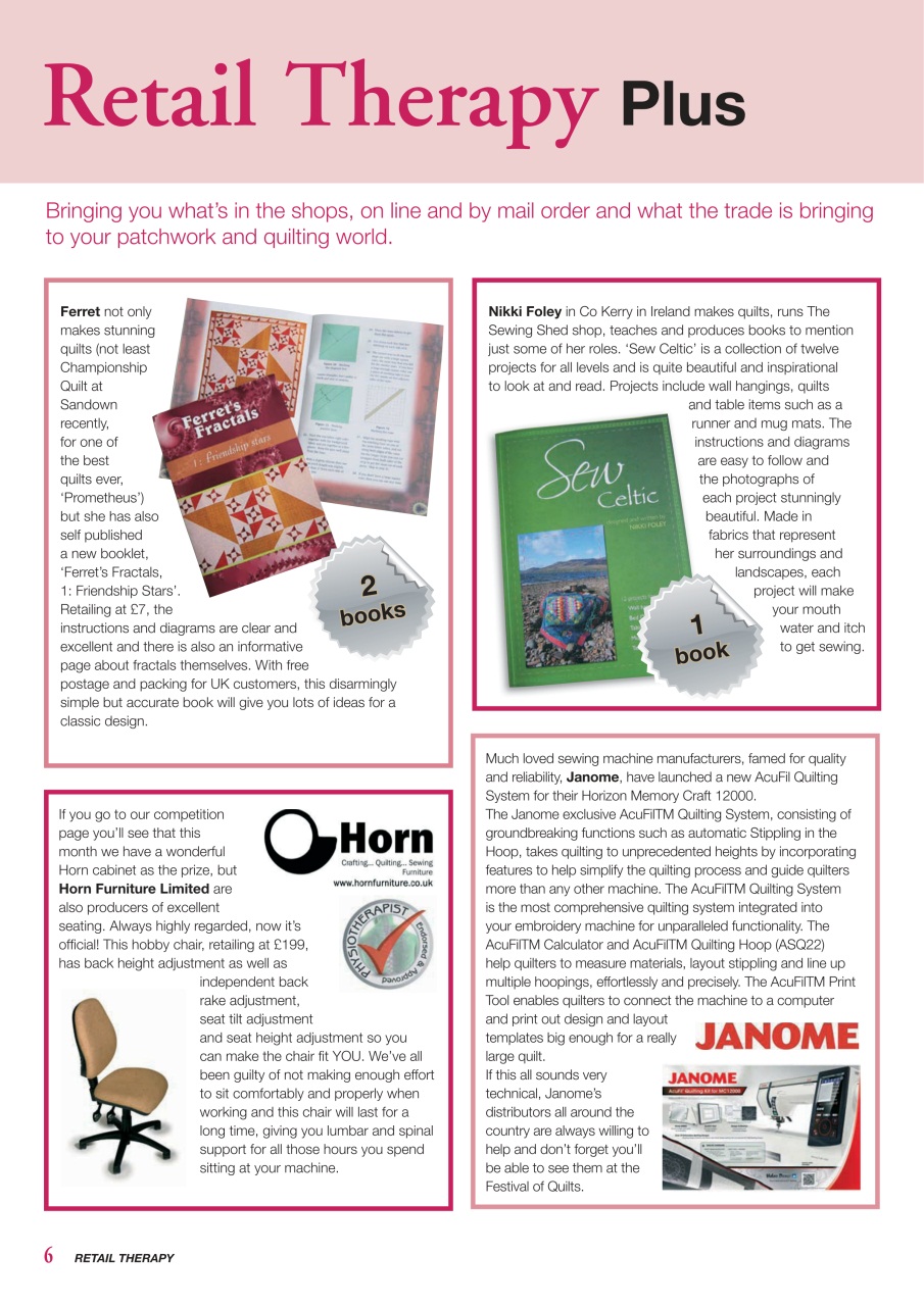 Patchwork and Quilting Preview Pages