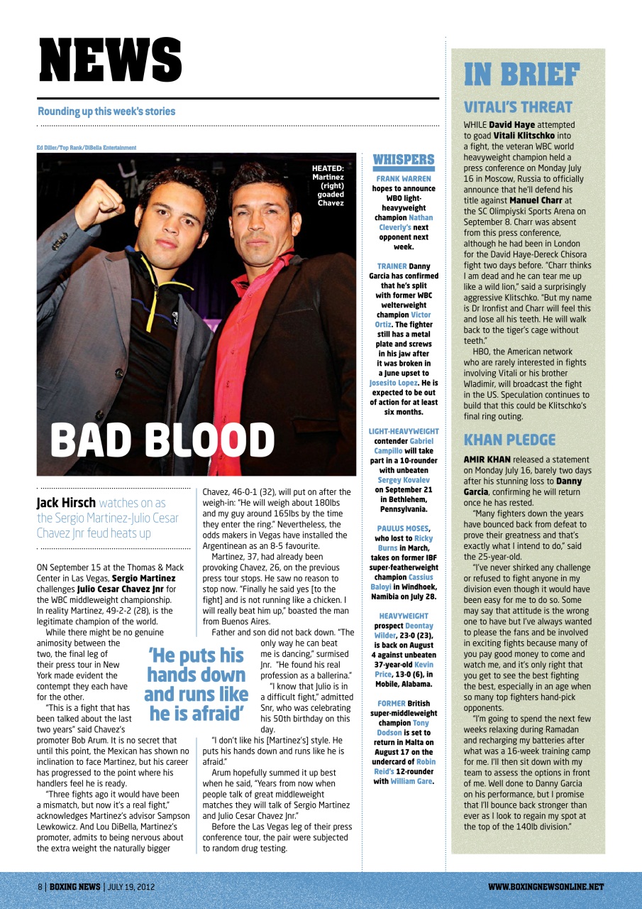 Boxing News Preview Pages