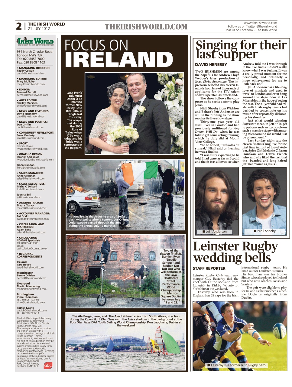 Irish World Preview Pages