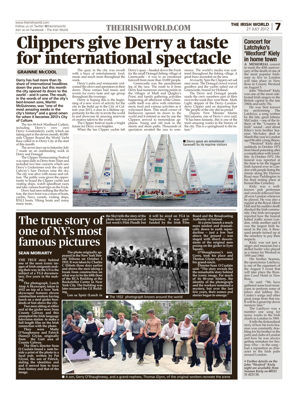 Irish World Preview Pages