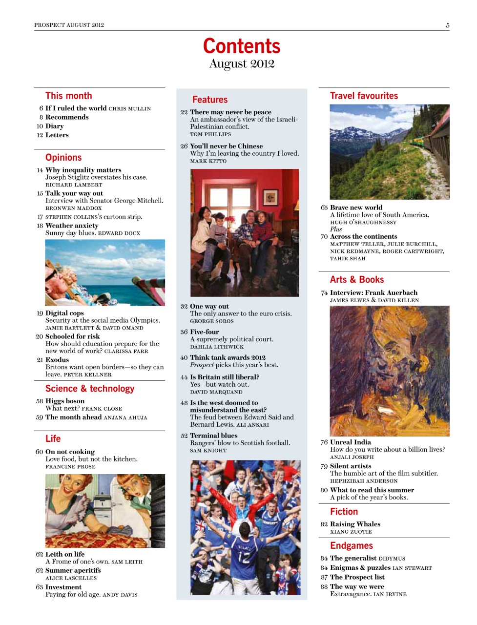 Prospect Magazine Preview Pages