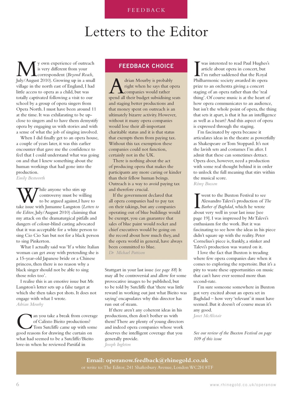 Opera Now Preview Pages