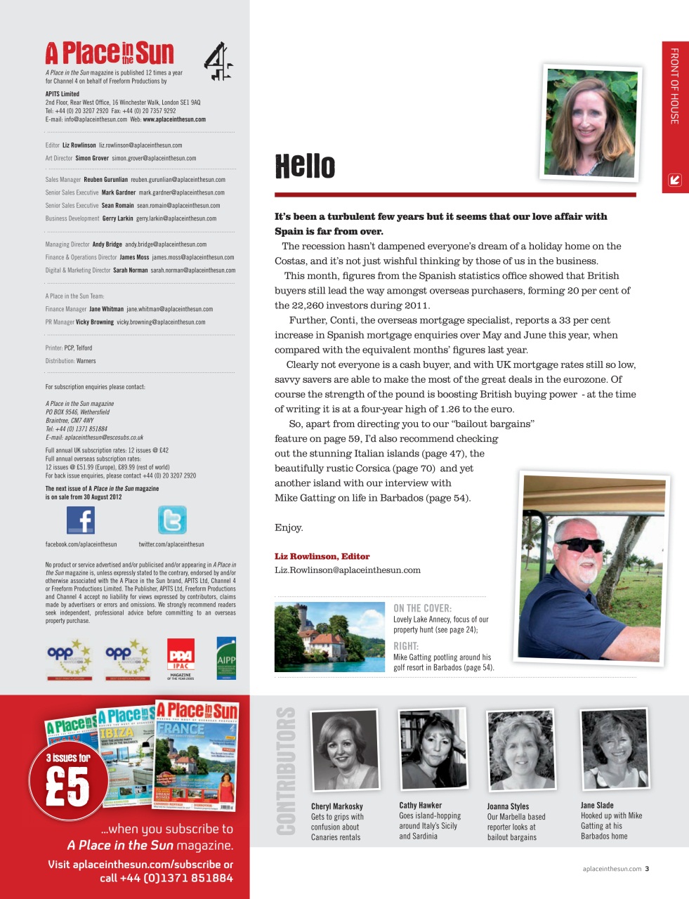 A Place in the Sun Magazine Preview Pages