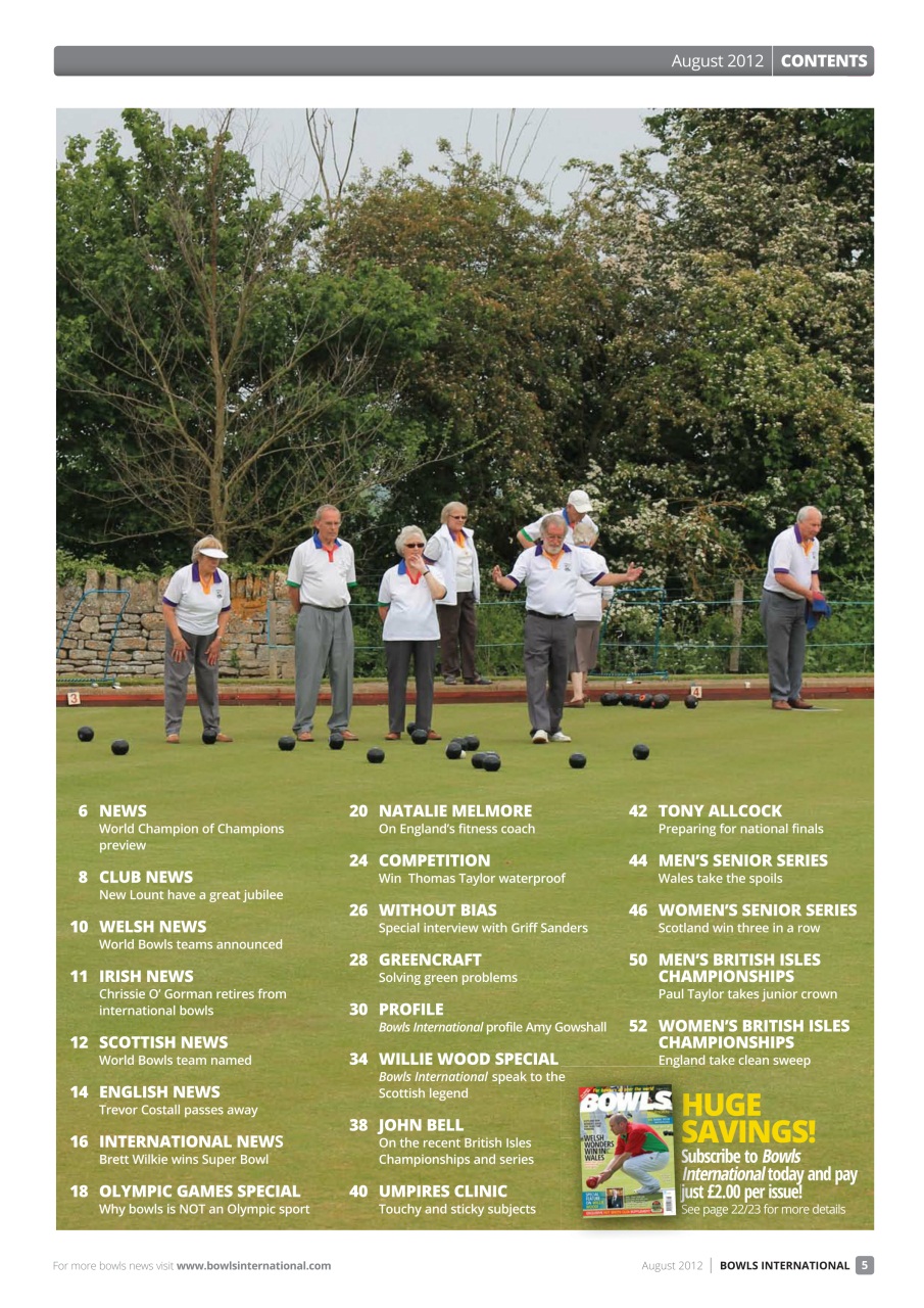 Bowls International Preview Pages