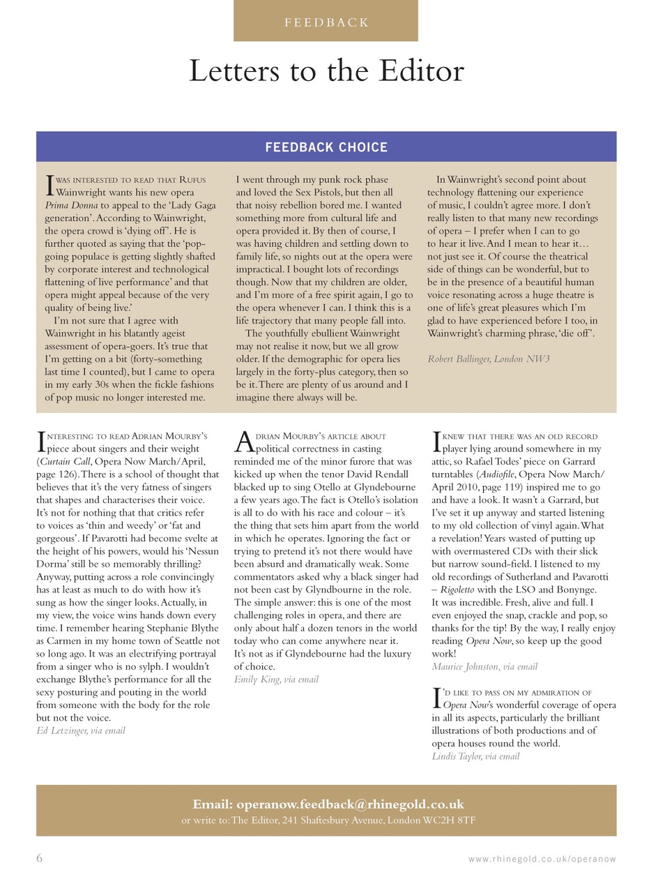 Opera Now Preview Pages