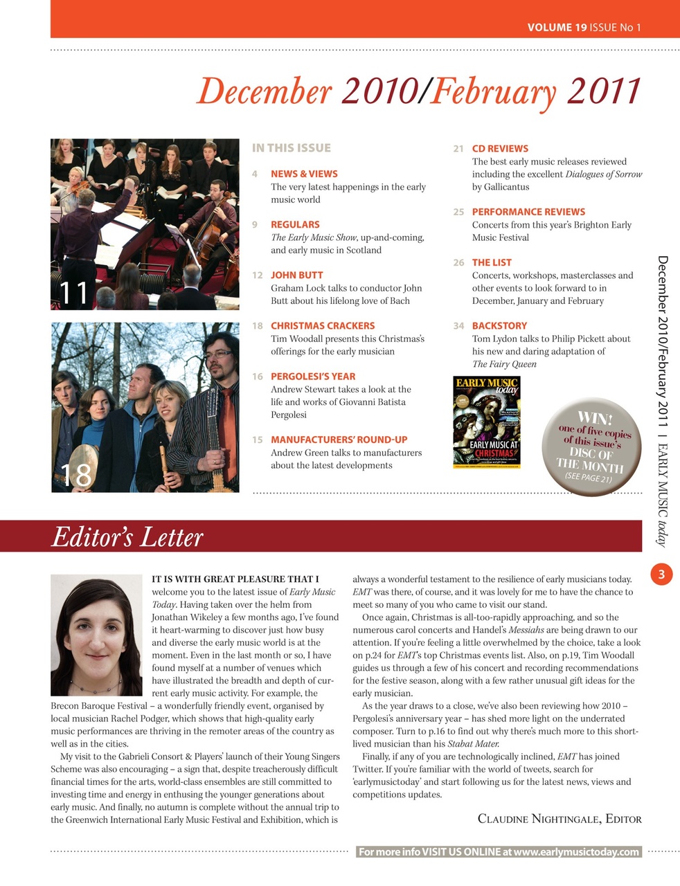 Early Music Today Preview Pages