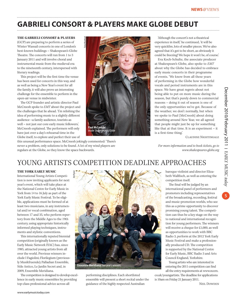 Early Music Today Preview Pages