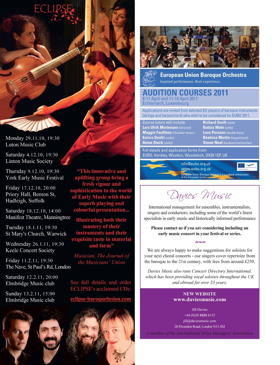 Early Music Today Preview Pages