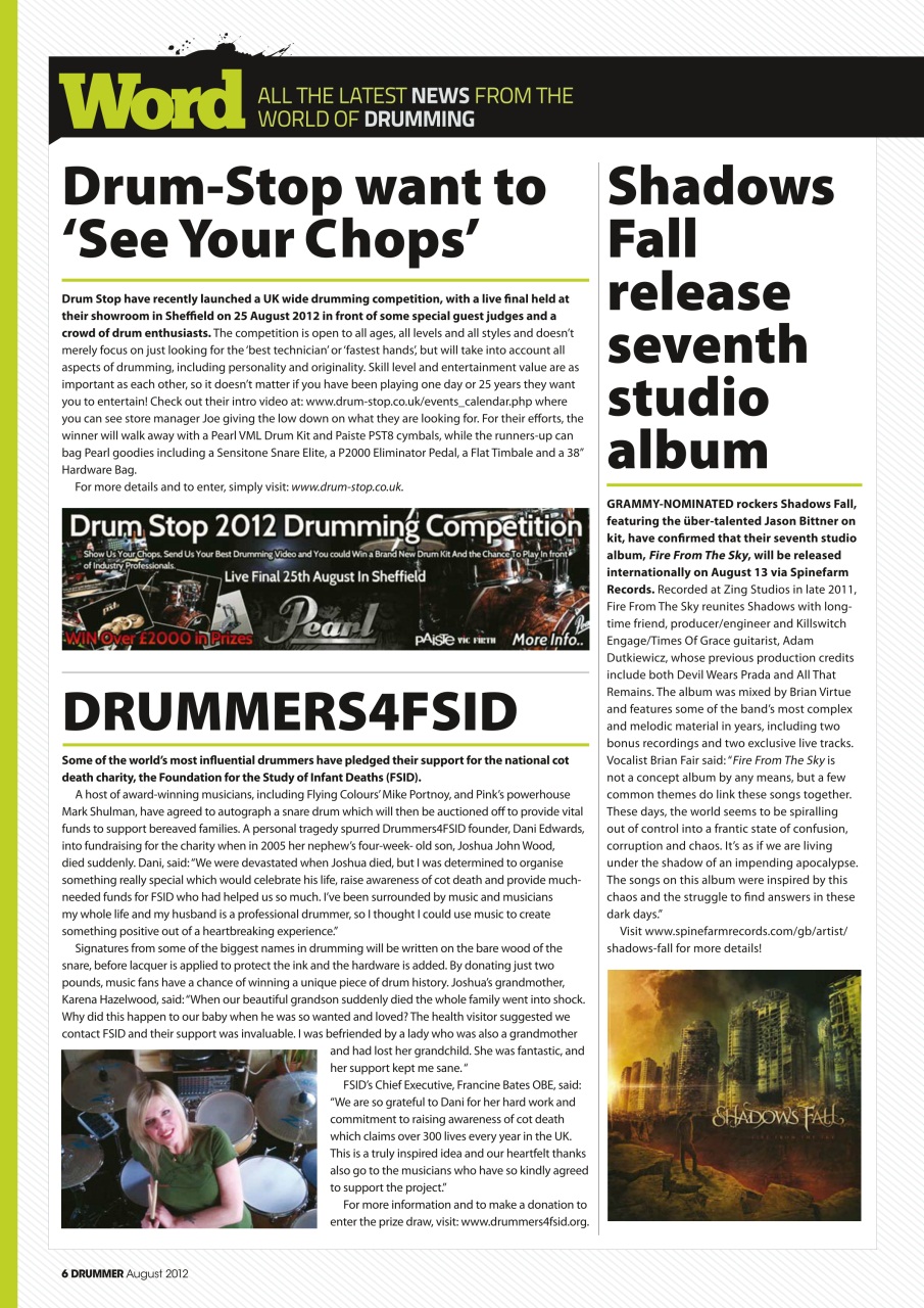 iDrum magazine: Never miss a beat Preview Pages
