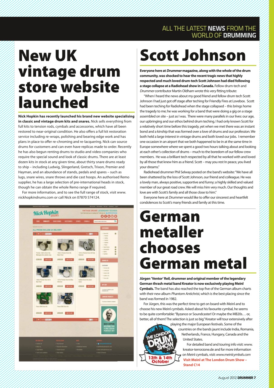 iDrum magazine: Never miss a beat Preview Pages