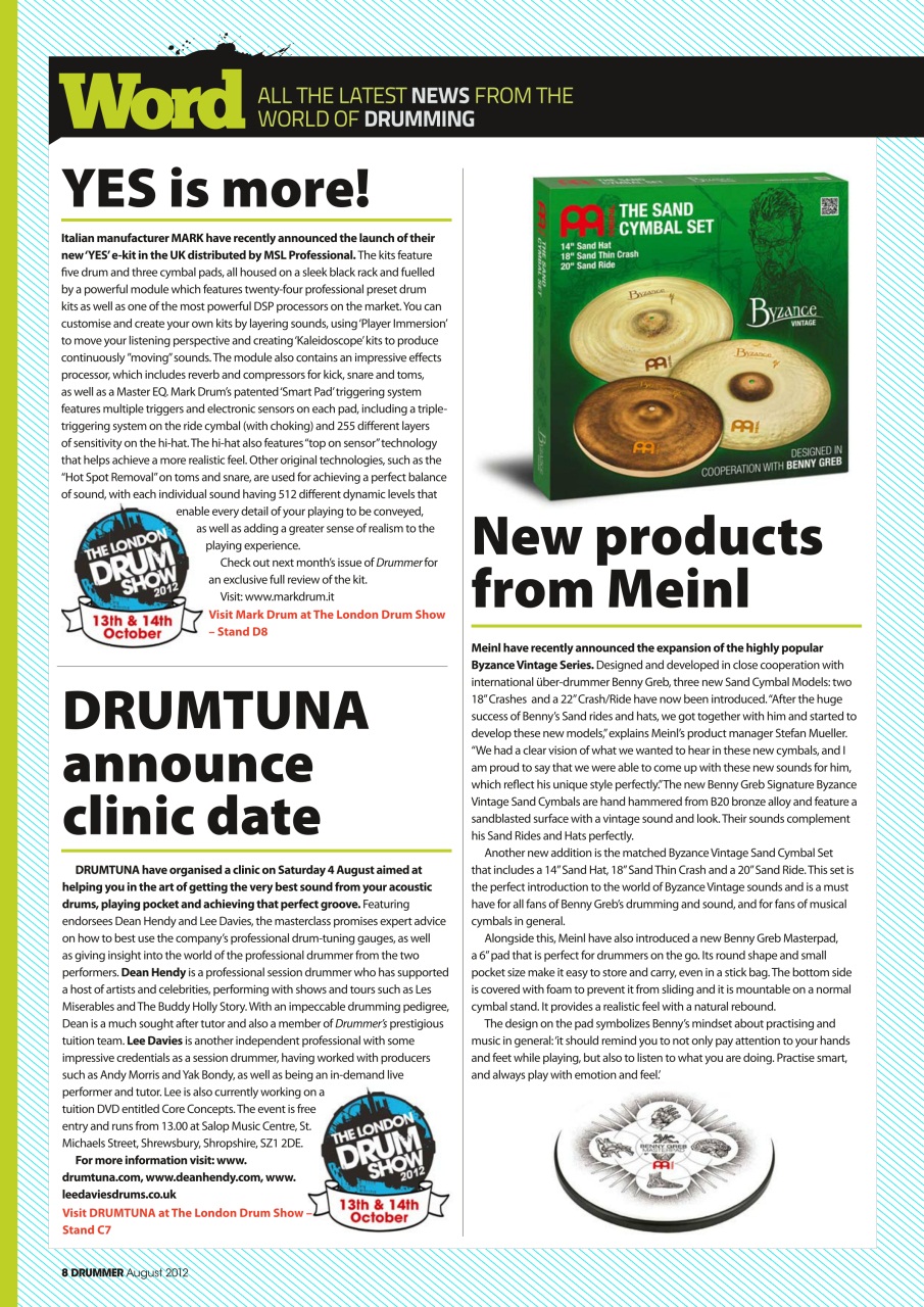 iDrum magazine: Never miss a beat Preview Pages