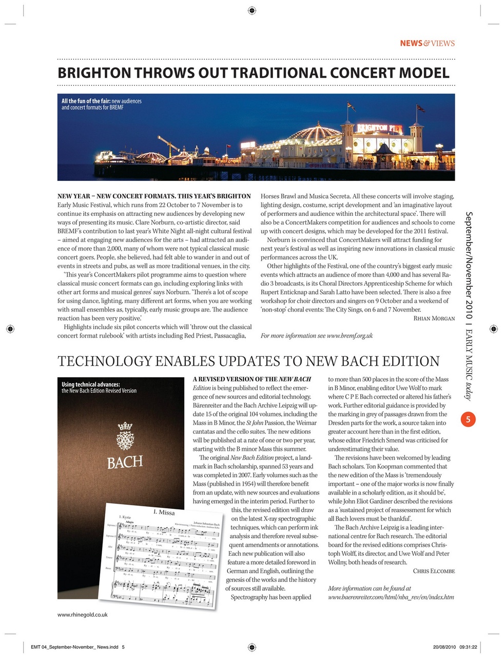 Early Music Today Preview Pages