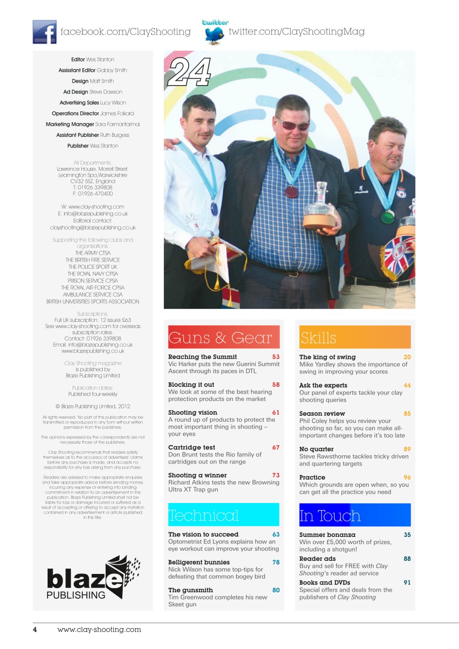 Clay Shooting Preview Pages