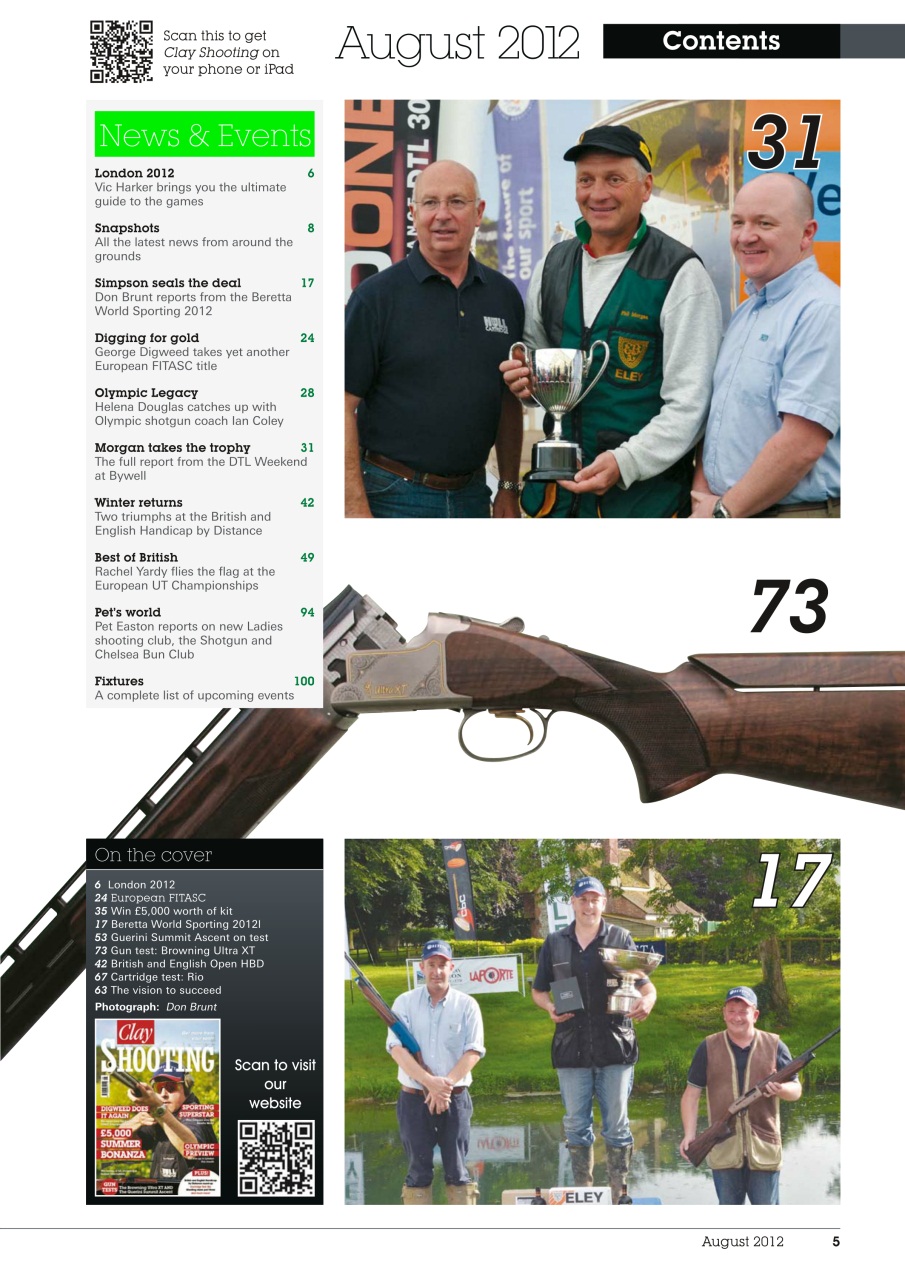 Clay Shooting Preview Pages