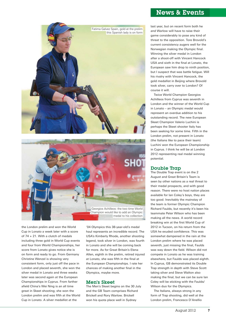 Clay Shooting Preview Pages
