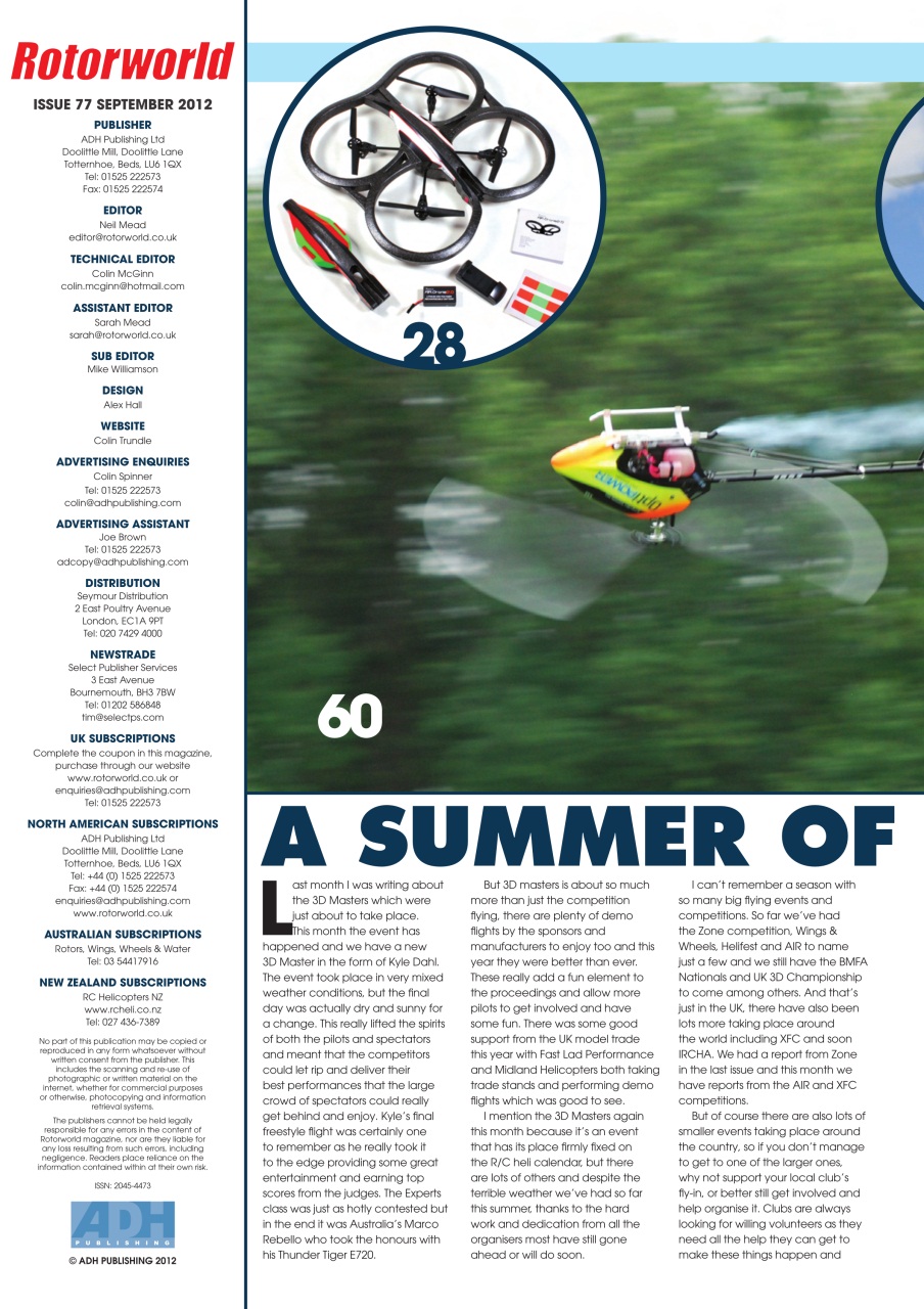 Radio Control Rotor World Preview Pages