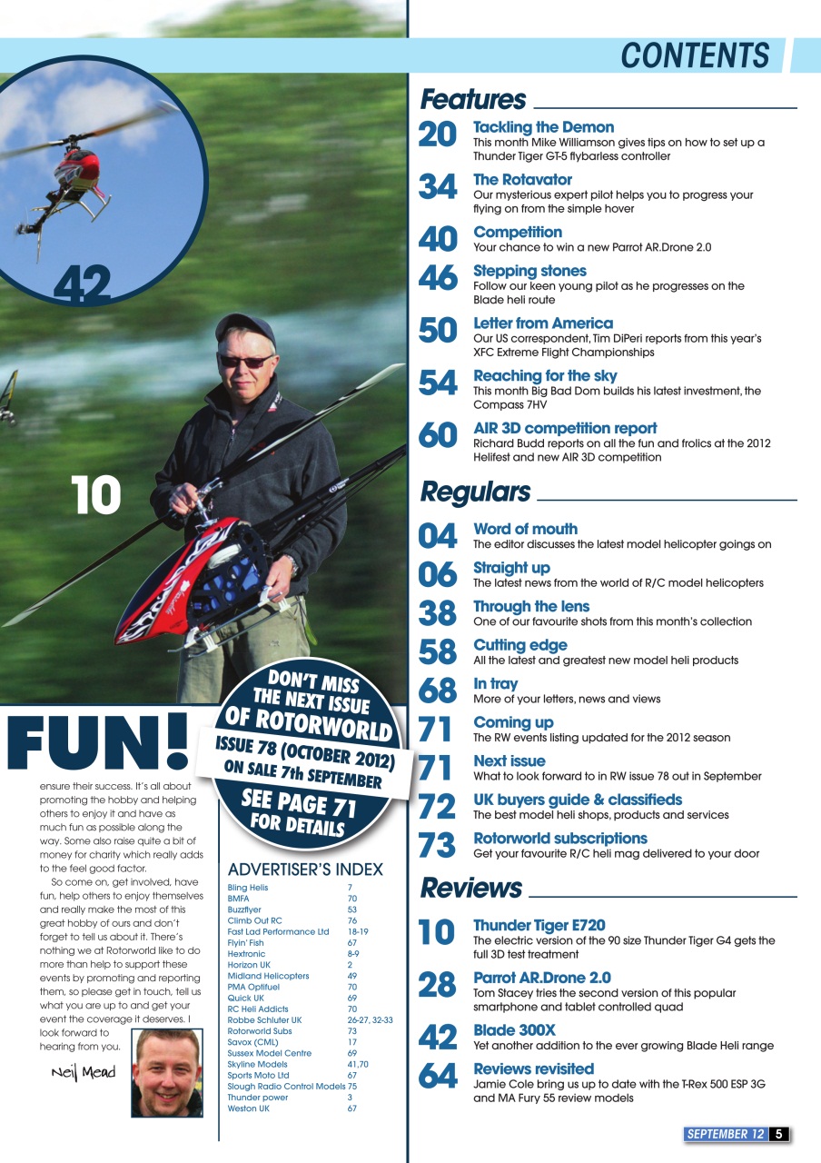 Radio Control Rotor World Preview Pages