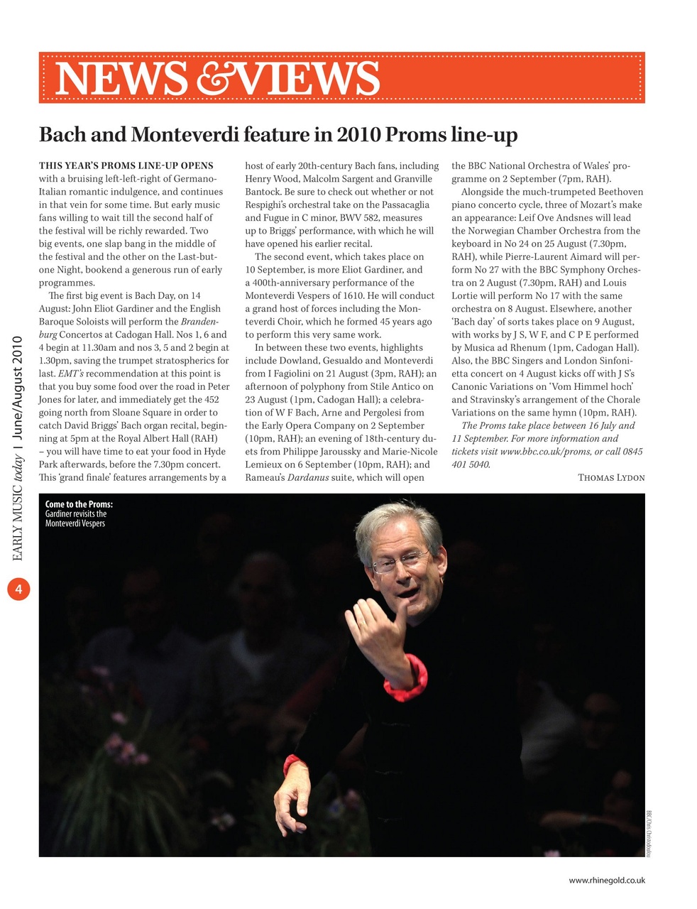 Early Music Today Preview Pages