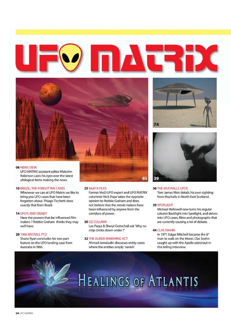 UFO Matrix Preview Pages
