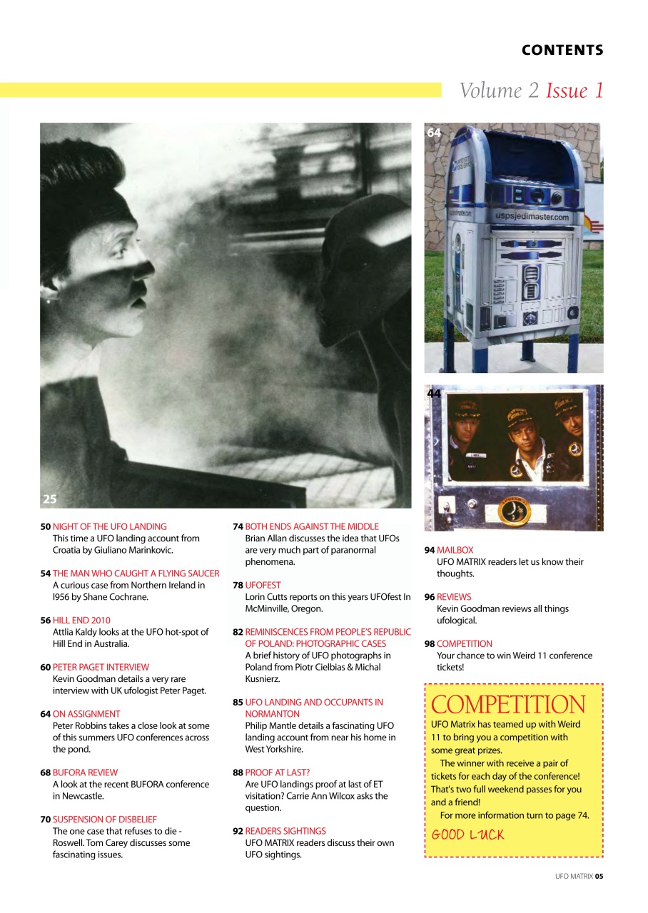 UFO Matrix Preview Pages