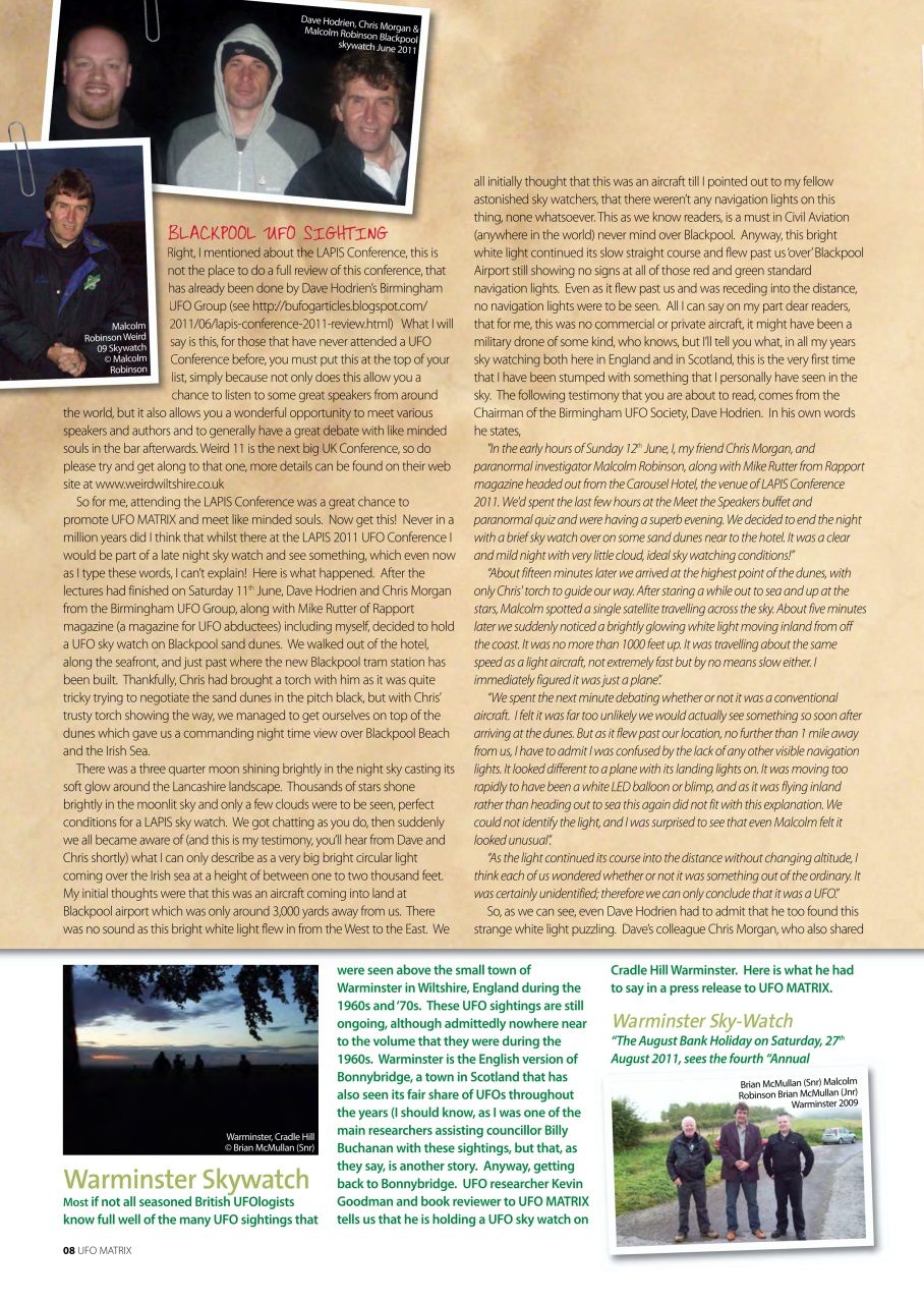 UFO Matrix Preview Pages