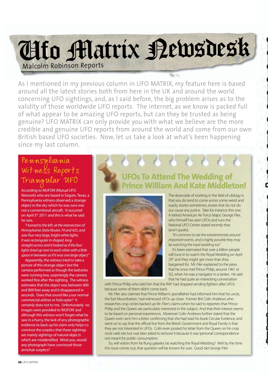 UFO Matrix Preview Pages