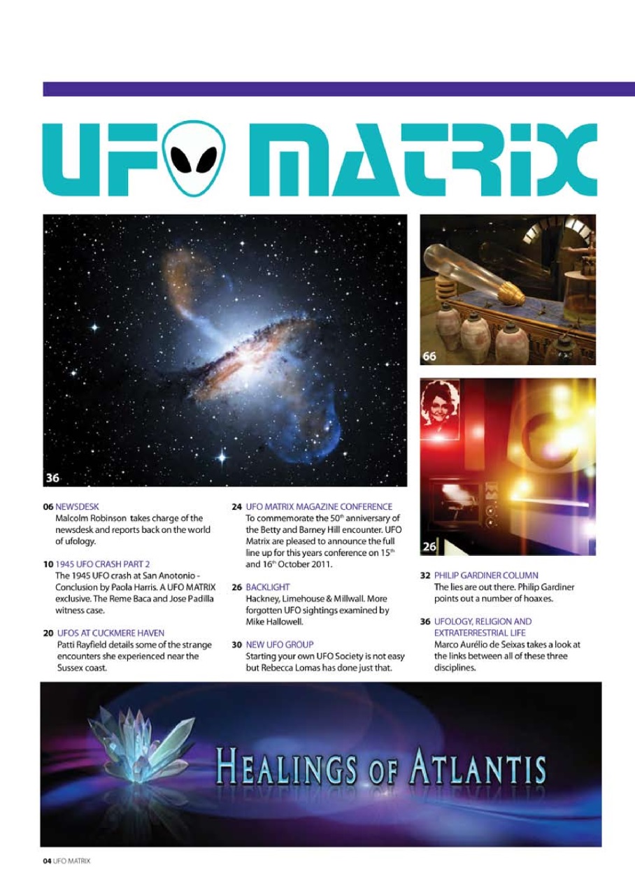 UFO Matrix Preview Pages