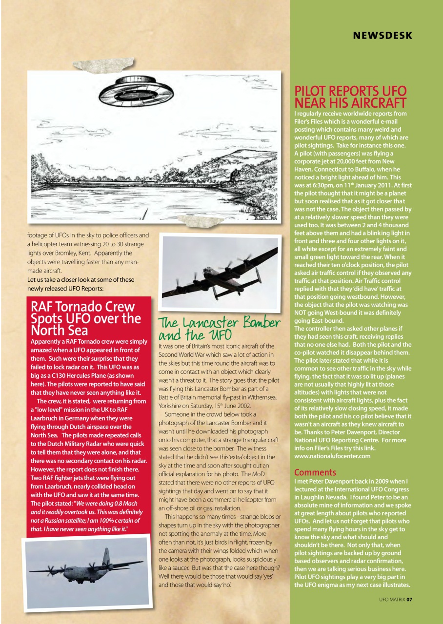 UFO Matrix Preview Pages