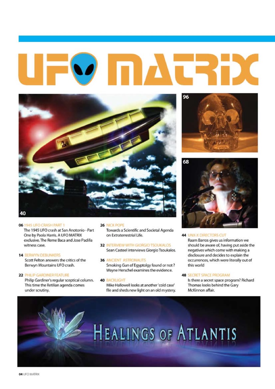 UFO Matrix Preview Pages