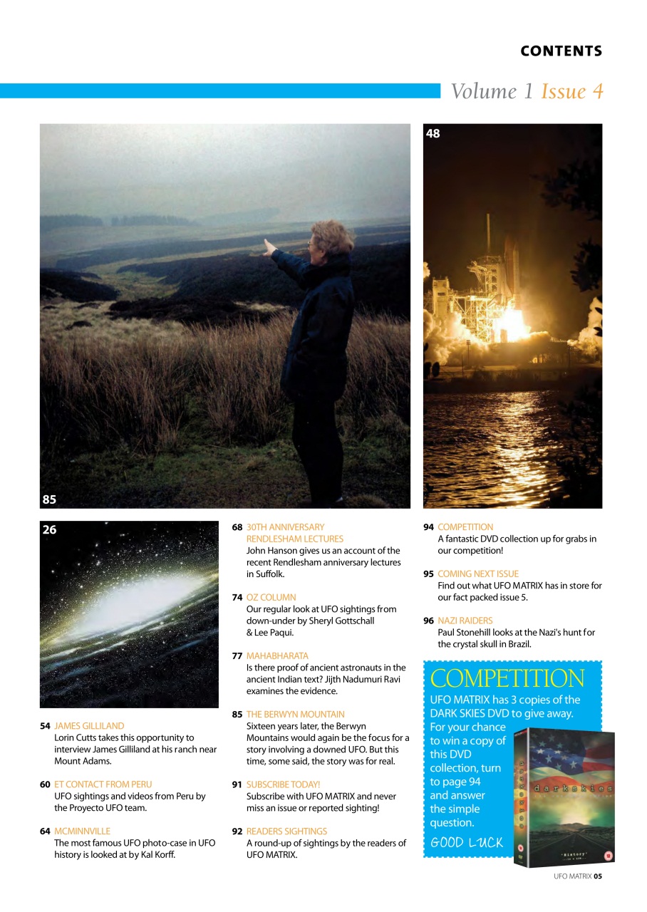 UFO Matrix Preview Pages