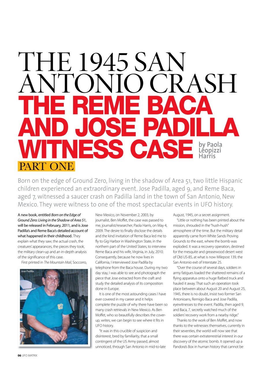 UFO Matrix Preview Pages