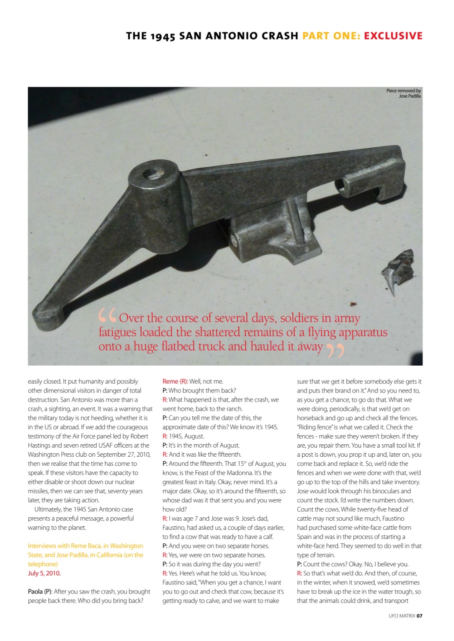 UFO Matrix Preview Pages