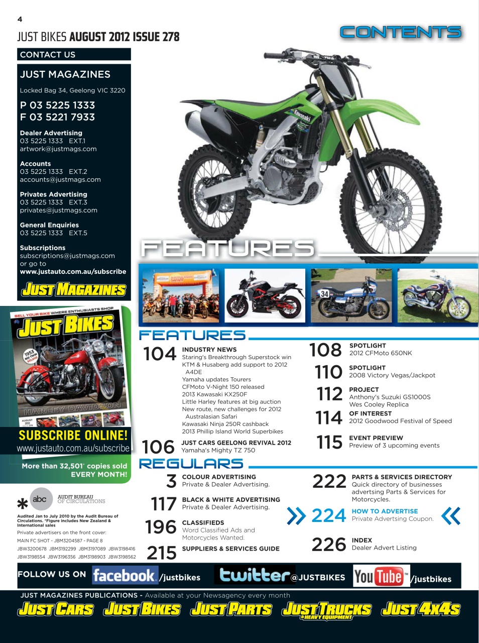 JUST BIKES Preview Pages