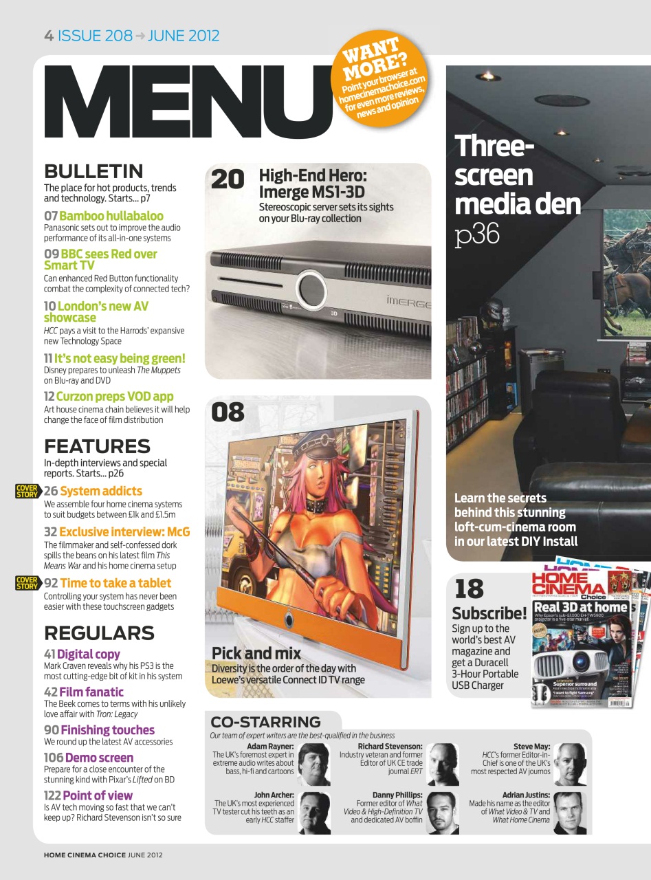 Home Cinema Choice Preview Pages
