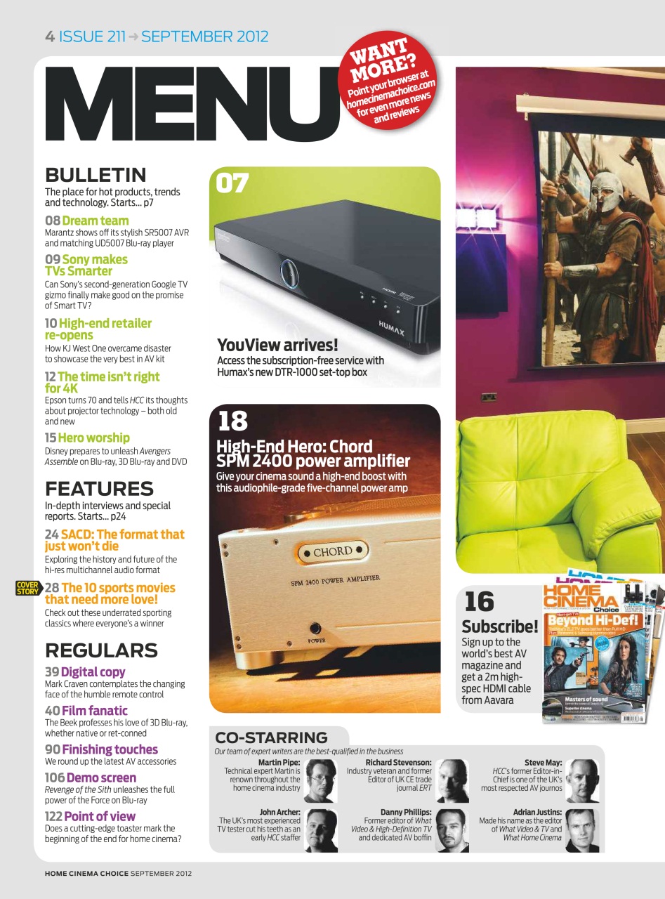 Home Cinema Choice Preview Pages